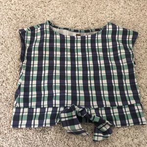 Tea Collection plaid top size 3T